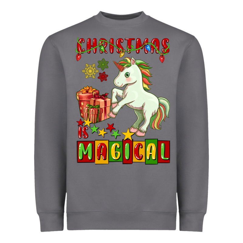 Christmas Magical Unicorn Heavyweight Sweatshirt by FaDigitalArtStudio | Teevron