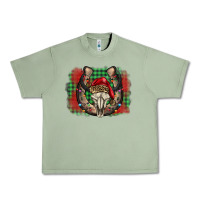 Oil Green christmas horseshoe bull skull Urban Heavy Tee - BarkalooDesign