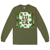 Army Green luck Long Sleeve Tee - Artiststas