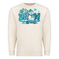 Sandshell up to snow good winter snowman Premium Sweatshirt - MaliasSmallBusiness