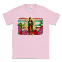Bubblegum Pink western our lady of guadalupe Classic Tee - JahusDesignShop