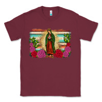 Burgundy western our lady of guadalupe Classic Tee - JahusDesignShop