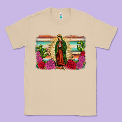Western Our Lady Of Guadalupe Classic Tee Designed By Jahusdesignshop
