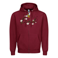 Burgundy bee kind Zipper Hoodie - MaliasSmallBusiness