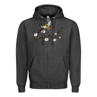 Charcoal Heather bee kind Zipper Hoodie - MaliasSmallBusiness