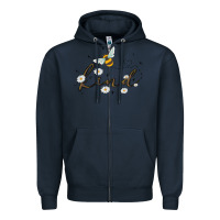Navy bee kind Zipper Hoodie - MaliasSmallBusiness