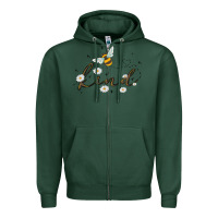 Sports Green bee kind Zipper Hoodie - MaliasSmallBusiness