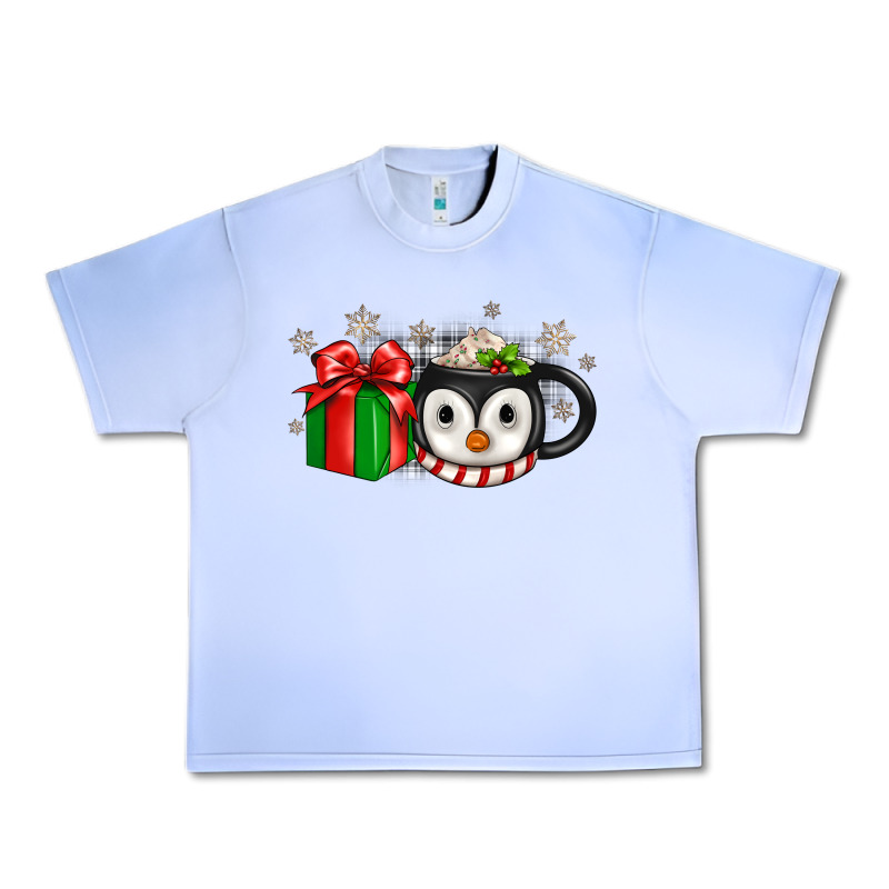 Christmas Penguin Coffee Urban Heavy Tee by JahusDesignShop | Teevron
