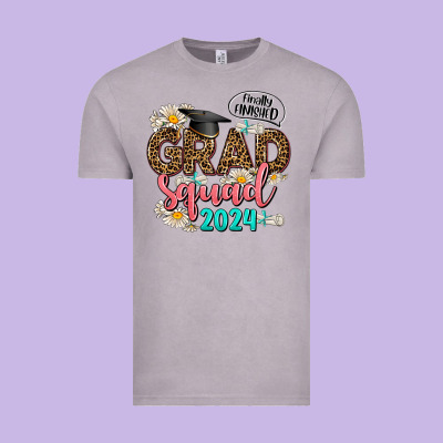 Grad Squad 2024 Vintage Tee Designed By Adodesignshop