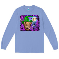 Colony Blue highland cow halloween Long Sleeve Tee - JahusDesignShop