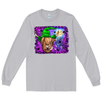 Moon Dust highland cow halloween Long Sleeve Tee - JahusDesignShop