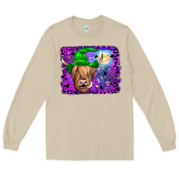 Mushroom highland cow halloween Long Sleeve Tee - JahusDesignShop