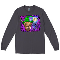 Smoke highland cow halloween Long Sleeve Tee - JahusDesignShop