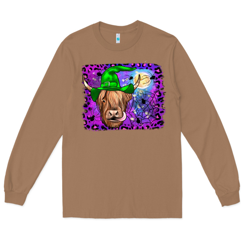 Highland Cow Halloween Long Sleeve Tee by JahusDesignShop | Teevron