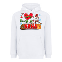 White i love being a nana Heavyweight Hoodie - MaliasSmallBusiness