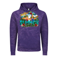 Cloud Purple hello summer Vintage Hoodie - SublimationCraftShop