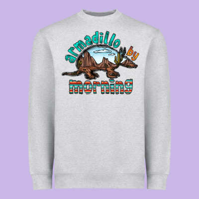 Armadillo By Morning Heavyweight Sweatshirt Designed By Racoondesign