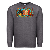 Charcoal Heather gobble with thanksgiving turkeys Premium Sweatshirt - MaliasSmallBusiness