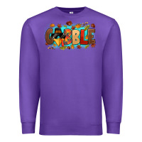 Purple gobble with thanksgiving turkeys Premium Sweatshirt - MaliasSmallBusiness