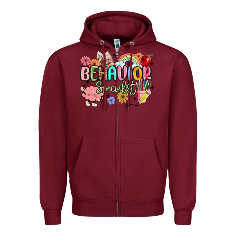 Behavior Specialist Zipper Hoodie by MaliasSmallBusiness | Teevron