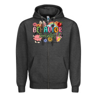 Charcoal Heather behavior specialist Zipper Hoodie - MaliasSmallBusiness