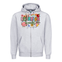 Heather Grey behavior specialist Zipper Hoodie - MaliasSmallBusiness