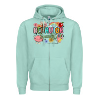 Seafoam behavior specialist Zipper Hoodie - MaliasSmallBusiness