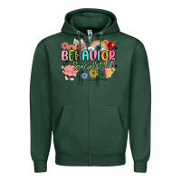 Sports Green behavior specialist Zipper Hoodie - MaliasSmallBusiness