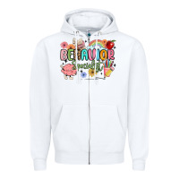 White behavior specialist Zipper Hoodie - MaliasSmallBusiness