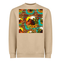 Mushroom desert horse seamless patern Heavyweight Sweatshirt - HRA Design Shop
