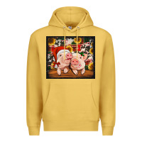 Antique Gold Christmas pigs tumbler Premium Hoodie - Jasminsmagicworld