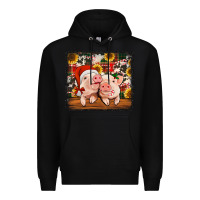 Black Christmas pigs tumbler Premium Hoodie - Jasminsmagicworld