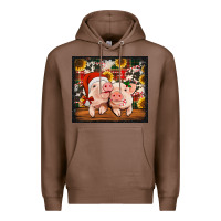 Chestnut Christmas pigs tumbler Premium Hoodie - Jasminsmagicworld