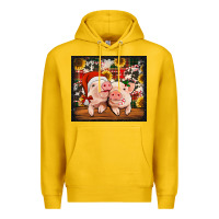 Lemon Christmas pigs tumbler Premium Hoodie - Jasminsmagicworld