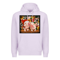 Lilac Christmas pigs tumbler Premium Hoodie - Jasminsmagicworld