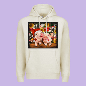 Christmas Pigs Tumbler Premium Hoodie Designed By Jasminsmagicworld
