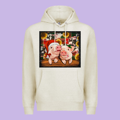 Christmas Pigs Tumbler Premium Hoodie Designed By Jasminsmagicworld