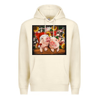 Sandshell Christmas pigs tumbler Premium Hoodie - Jasminsmagicworld