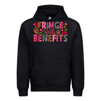 Black Fringe with benefits Valentine's Day Urban Hoodie - HowdyJamesFarm