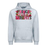 Heather Grey Fringe with benefits Valentine's Day Urban Hoodie - HowdyJamesFarm