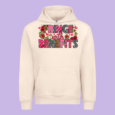 Fringe With Benefits Valentine's Day Urban Hoodie Designed By Howdyjamesfarm
