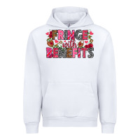 White Fringe with benefits Valentine's Day Urban Hoodie - HowdyJamesFarm