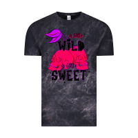 Cloud Black a little wild a little sweet Vintage Tee - JahusDesignShop