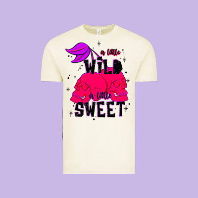A Little Wild A Little Sweet Vintage Tee Designed By Jahusdesignshop