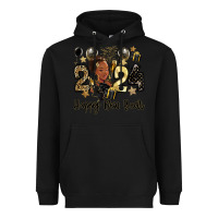 Black 2024 happy new year black woman Heavyweight Hoodie - MaliasSmallBusiness