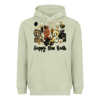 Matcha 2024 happy new year black woman Heavyweight Hoodie - MaliasSmallBusiness