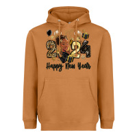 Meerkat 2024 happy new year black woman Heavyweight Hoodie - MaliasSmallBusiness