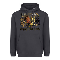 Smoke 2024 happy new year black woman Heavyweight Hoodie - MaliasSmallBusiness
