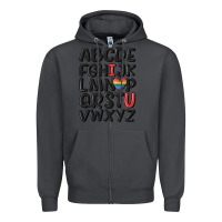Smoke pride alphabet Zipper Hoodie - MaliasSmallBusiness