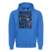 True Royal pride alphabet Zipper Hoodie - MaliasSmallBusiness